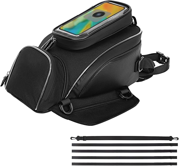 Motorcycle Tank Bag for Honda Rebel CMX300 CMX500 CMX 300 500, Strong Magnetic Waterproof Oxford Black Motorbike Quick Release Pannier Bag