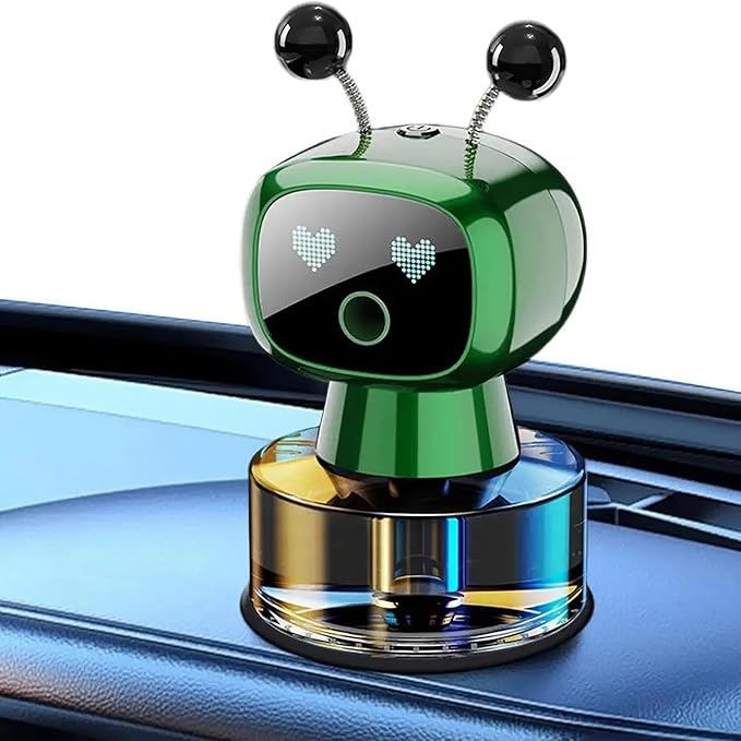 Amposei Car Air Freshener, Smart AI Robot Car Aromatherapy Diffuser, Automatic Air Freshener Spray, Car Fresheners Diffuser, Ideal Car Gift Decor for Car & Perfume Aromatherapy Lover (Grey Osmanthus)