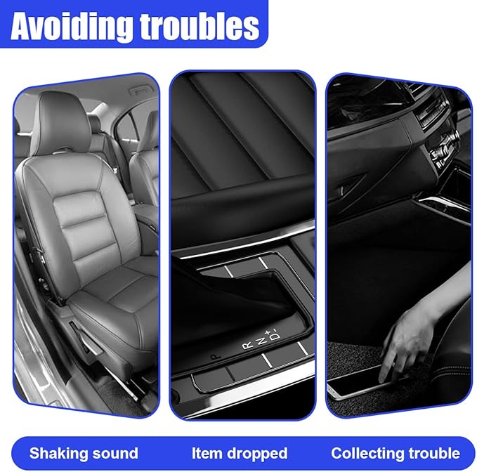 2PCS Car Seat Gap Filler Organizer, Car Center Console Side Plug with Storage Slot Prevent Falling, Multifunctional Vehicle Interior Phone Holder Accessories for Cars, Trucks, SUVs (Brown)
