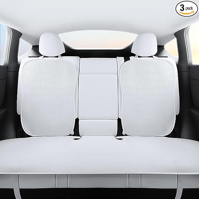 Rear Car Seat Cover for Tesla Model 3 Highland 2017-2026 Four Seasons Universal Protector Pad Mat Interior Decoration Accessories (Without Logo)