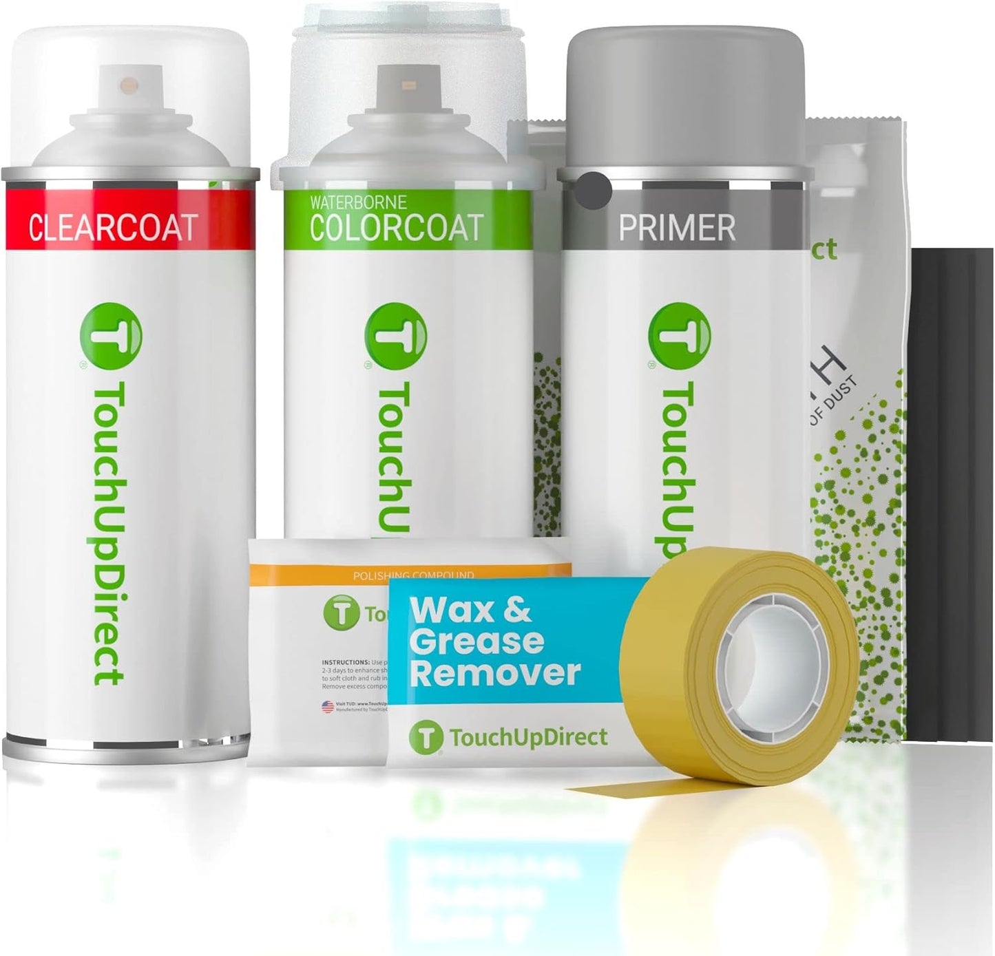 TouchUpDirect 1H1 Gray/Predawn Gray Metallic Compatible with Toyota Exact Match Touch Up Paint Aerosol - Platinum Kit