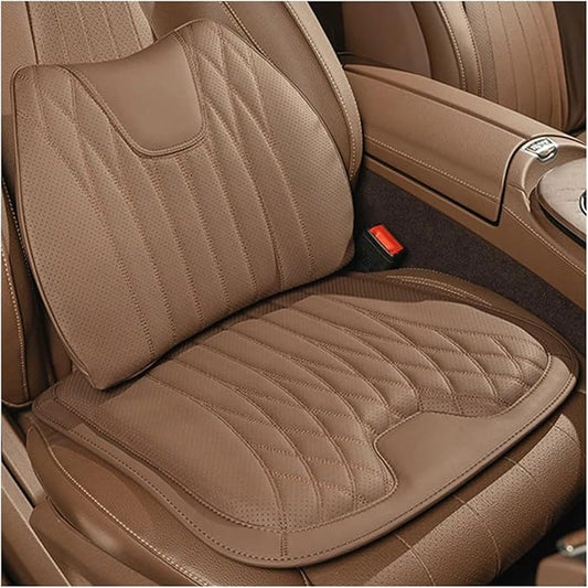 F Car Seat Cushion for BMW All Model I3 I4 I8 X1 X2 X3 X4 X5 X5M X6 X7 Z4 Car Lumbar Support Pillow Auto Seat Waist Back Cushion Y (Color : Brown A)