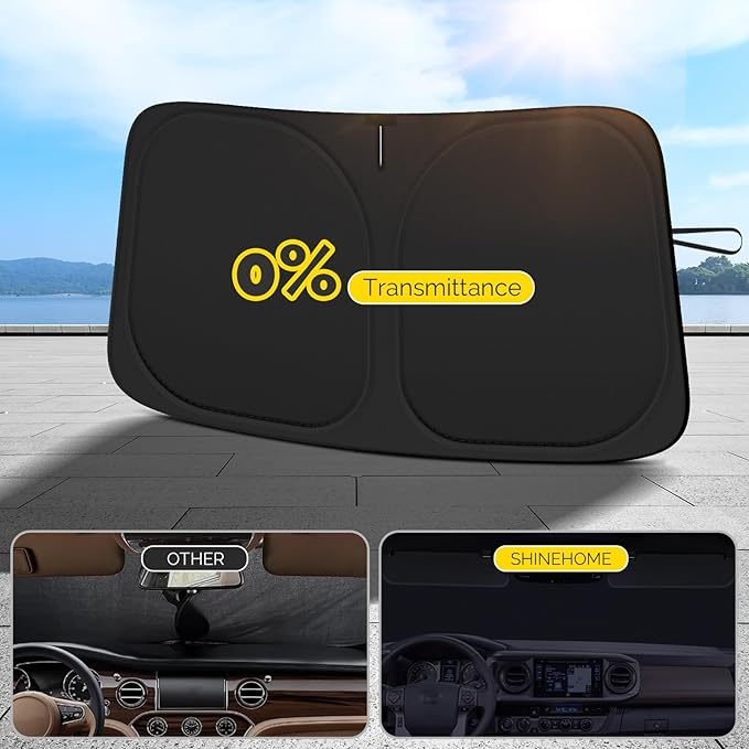 Car Windshield Sun Shade Compatible with 2020 2021 2022 2023 2024 2025 2026 Kia Telluride Accessories Foldable Front Window Sunshade Custom Windshield Cover Sun Visor