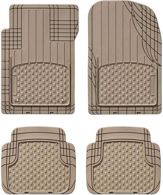 WeatherTech Semi Universal All Weather and Vehicle Trim to Fit Floor Mats - 4-Piece Set Tan
