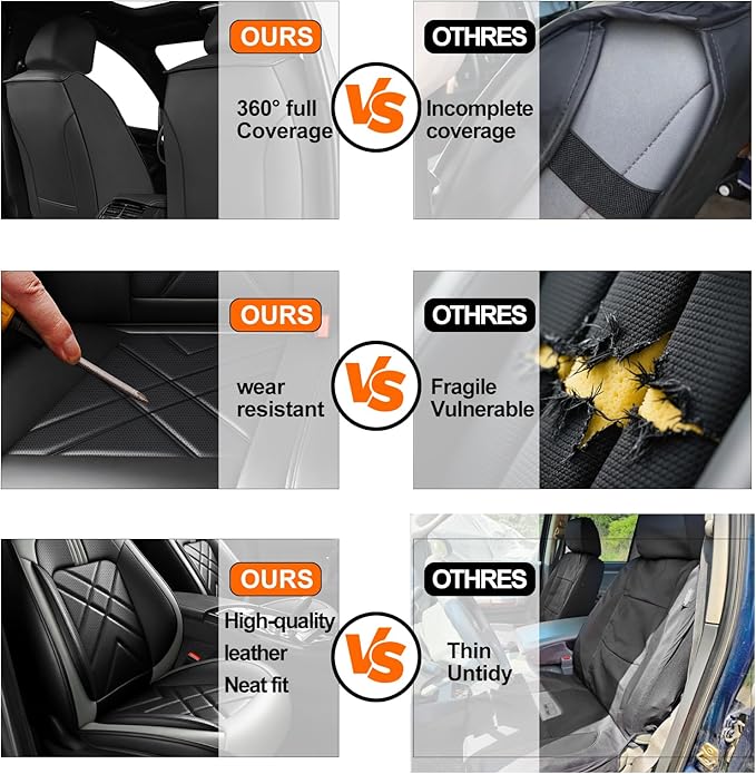 CX-90 Car Seat Covers Custom Fit for Mazda CX-90 2007-2026, Full Coverage Premium Leather Waterproof Breathable Seat Covers, Automotive Seat Protectors, Airbag Compatible(5 Seats, Black Gray)