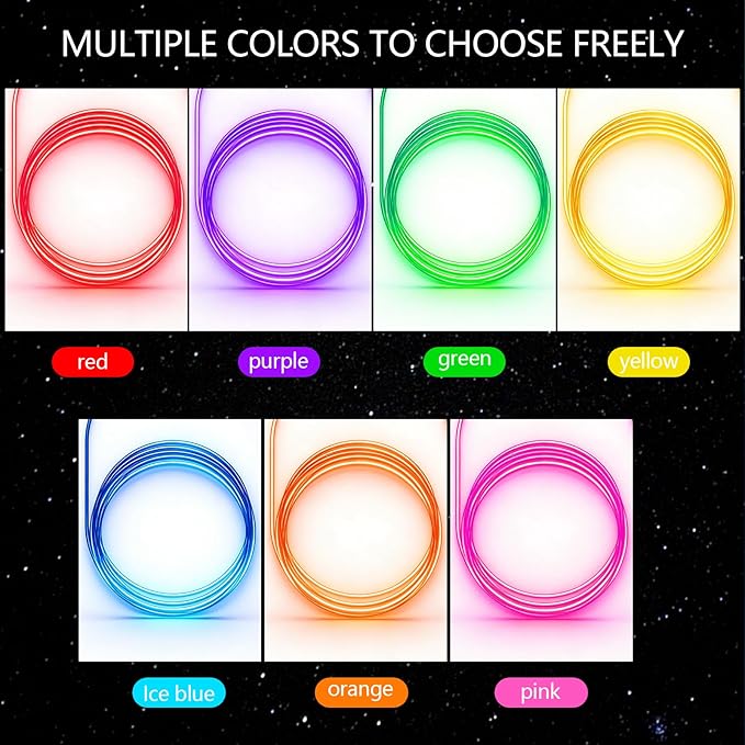 LED Car Interior Ambient Light, Controlled By APP, Suitable for Central Console RGB Ambient Light Strip 118.11 Inch Fiber Optic, USB Interface, Plug and Play, Can Synchronize Music
