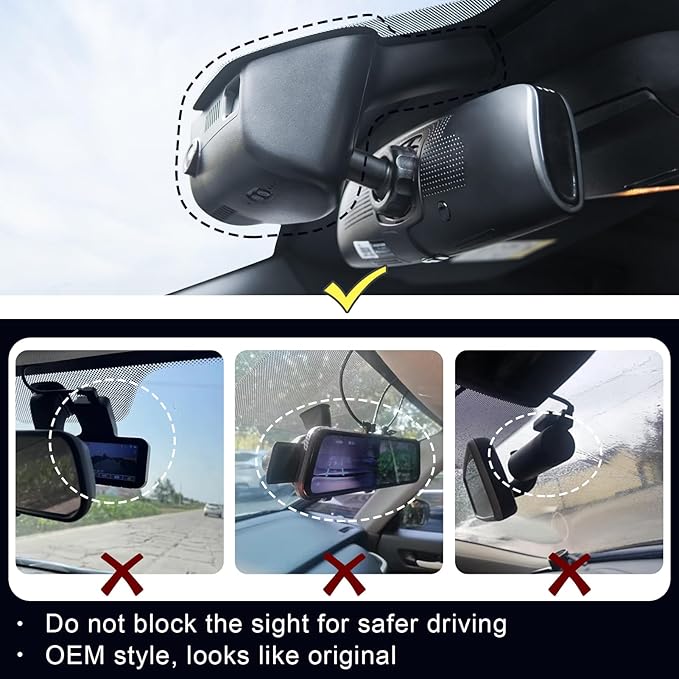 Mangoal Front 4K & Rear 1080P Dash Cam Custom Fit Jeep Grand Cherokee 2016 2017 2018 2019 2020 2021 & WK 2022 (Model A),Check Model Carefully,Limited Trailhawk Overland,UHD 2160P Video,128GB Card