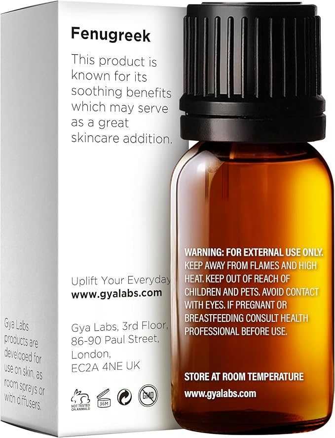 100% Pure Fenugreek Essential Oil - 0.34 Fl Oz - Fenugreek Oil for Hair, Skin, Diffuser, Aromatherapy & DIY Candle Making Scent