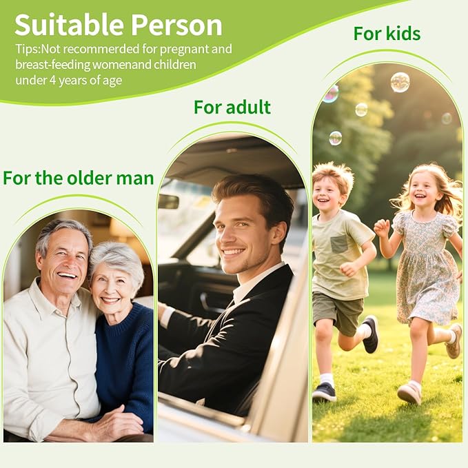 Motion Sickness Patches Non-Drowsy Formula Prevents Car, Airsick, Altitude Sickness, Sea & Motion Rides Travel Essentials for Adults & Kids Long-Lasting up to 72 Hours (48Pcs)