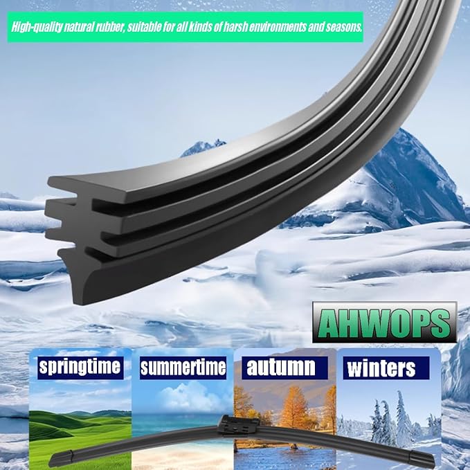 3 Wiper Front and Rear Wiper Blades for Audi Q7 2016-2023, Audi SQ7 2017-2023, OE Original Style (27″/20″ Front/15″ Rear) For My Car