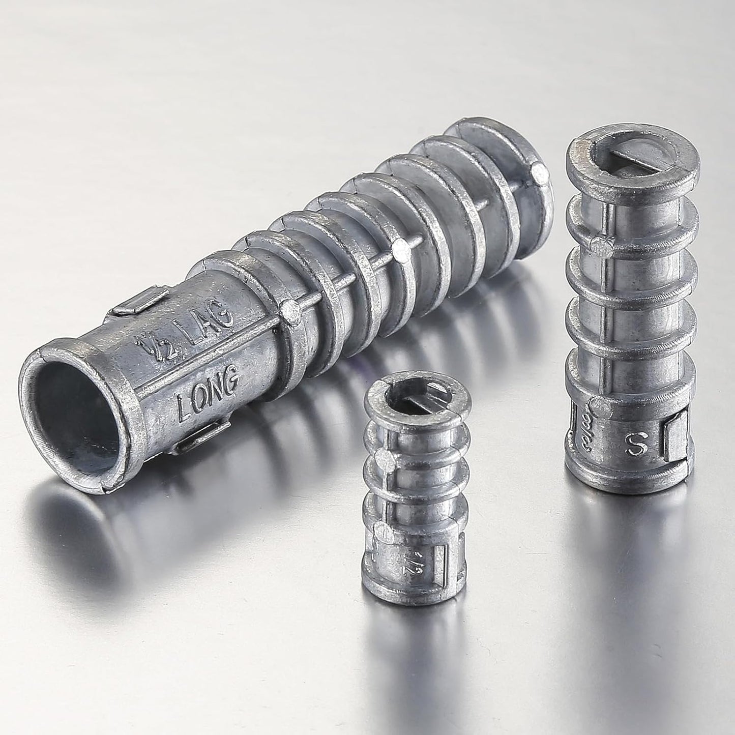 Wensilon(50pcs) 5/16 * 1-3/4 Lag Shield Anchor Long Zinc Alloy Bolts Concrete Anchors, Zinc Alloy Masonry Anchors Hole