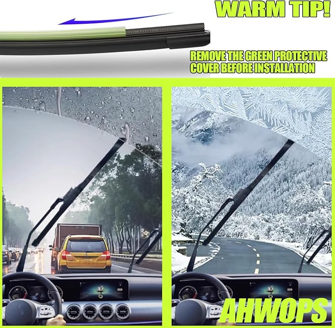 3 Wiper Front and Rear Wiper Blades for Hyundai Santa Fe 2007-2012, OE Original Style (24″/18″ Front/14″ Rear) For My Car