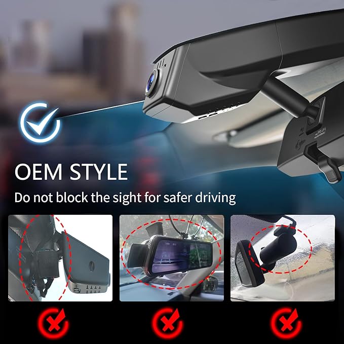 Mangoal 4K Dash Cam Custom fit for Chevy Colorado 2015-2022 Select Base WT LT Z71 ZR2(Model A), Integrated OEM Look, UHD 2160P Video, G-Sensor, Loop Recording, Free App & WiFi, 64GB Card