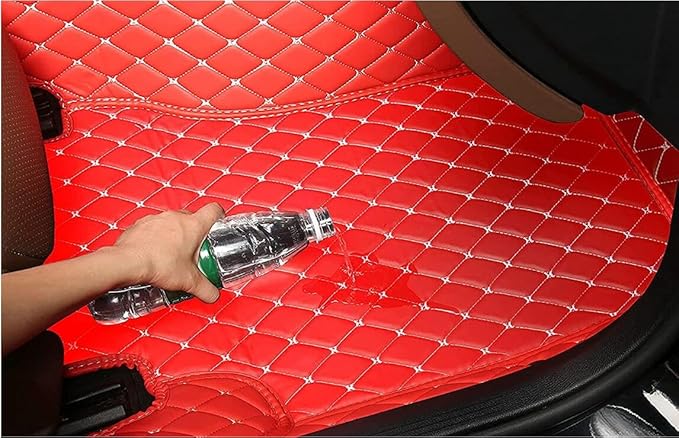Custome Car Mats Accessories All Weather Floor mats Compatible with Automotive Floor Mats Passenger car mats (Beige)