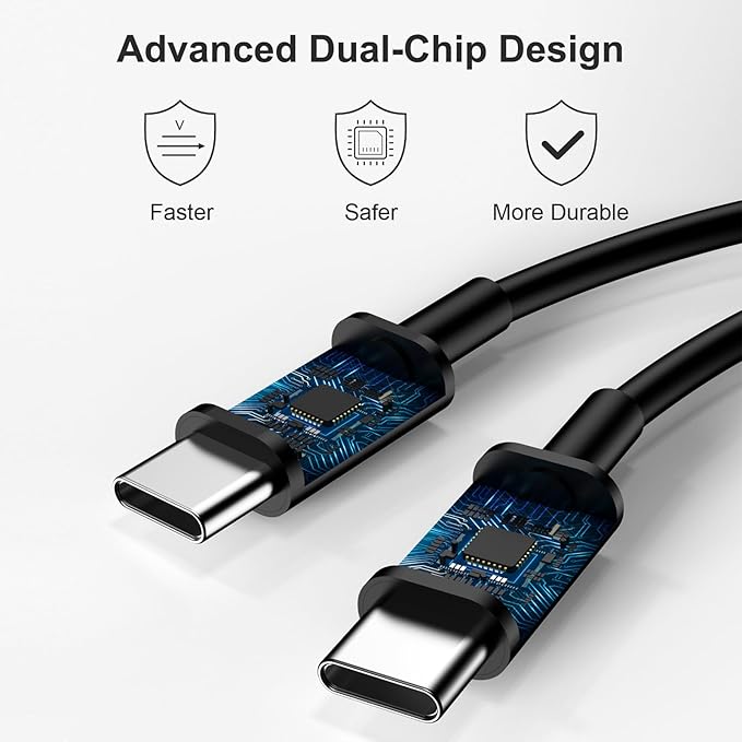 USB C Charger Type C Charger Fast Charging 10FT 45W Samsung Chargers 2-Pack with iPhone Air/17/17 Plus/17 Pro/17 Pro Max/16/16 Plus/16 Pro/16 Pro Max/15/15 Pro Max/iPad Pros/Galaxy S25 S24,Android