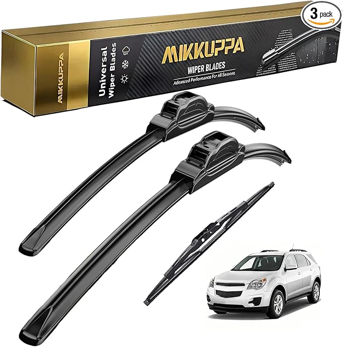 MIKKUPPA 24"+17"+13" Windshield Wiper Blades Replacement for Chevrolet Equinox 2011 2012 2013 2014 2015 2016 2017 Original Factory Quality All Season Front Rear Wiper Blade Set (Pack of 3)