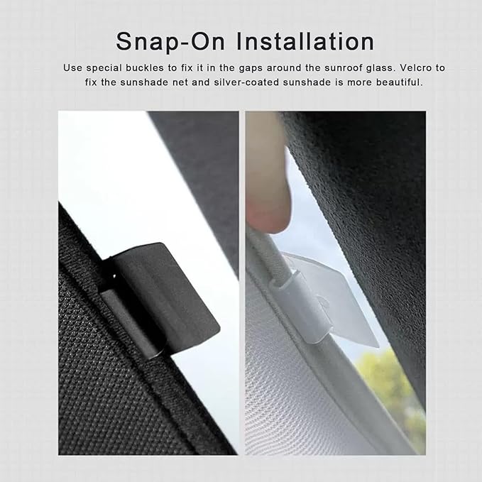 Sunshade Roof Compatible with Audi Q5 2009-2017 SUV, Foldable Glass Roof Sun Shade, UV Protection Heat Insulation Sunroof Shade with Storage Bag
