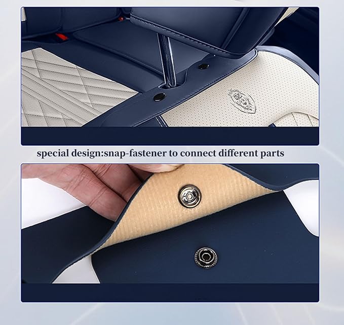 Premium Nappa Leatherette Car Seat Cover Set Custom Fit for Honda CR-V CRV 2000-2023 2024 2025 2026 Water-Proof Breathable Faux Leather Seat Cushion Protectors (Full Set 5 Seats,Orange Grey)