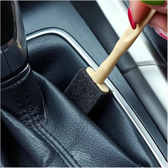 Car Air Conditioner Vent Cleaner Brush – Compact Detailing Tool for Cars, Homes, and Offices – Sponge Head, Sturdy Handle(50pcs)