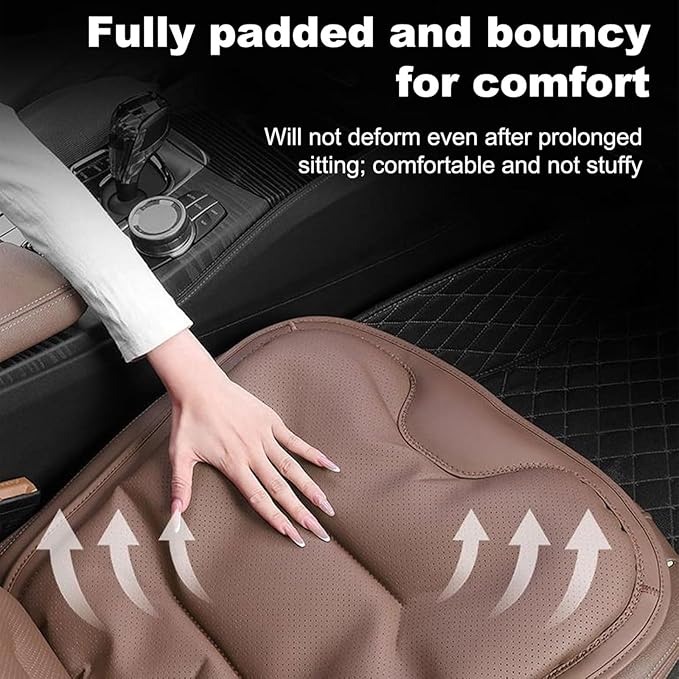 Car Seat Cushion for Porsche Macan 2015-2025-pr, Breathable Non-Slip Driver Seat Pad Ergonomic Memory Foam for Long Driving Car Office,B/3Pcs-Black