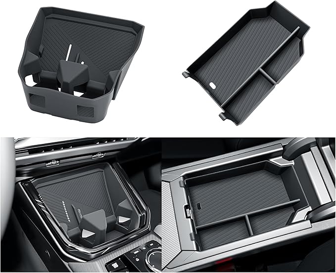 BIBIBO 2Packs 2025 2026 X3 G45 Center Console Organizer for 2025 2026 BMW X3 G45 (30 xDrive/M50 xDrive) Central Trays+ Insert Cup Holder Organizer 2026 BMW X3 G45 Accessories