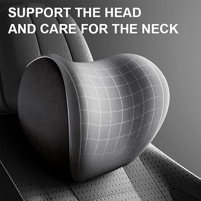 Car Back Support Neck Pillow for Subaru Crosstrek 2012-2025, Comfortable Soft Car Seat Headrest Neck Rest Cushion Lumbar Support Pillow with Adjustable Strap, Blue