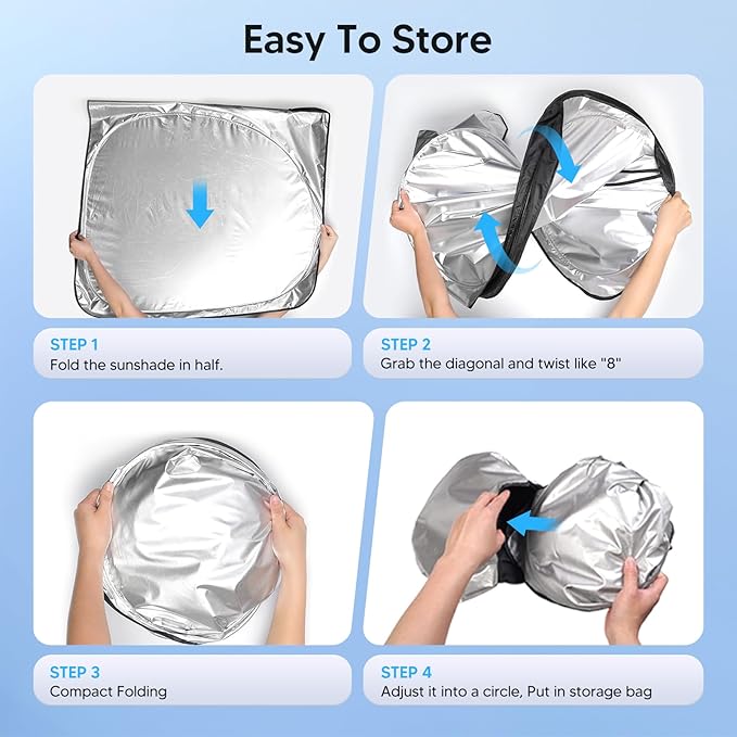 KUST Windshield Thicker 5-Layer Sun Shade Custom Fit for Toyota Sienna 2021-2025 2026 Accessories Front Windshield Sun Protectors Blocks Sun UV Rays