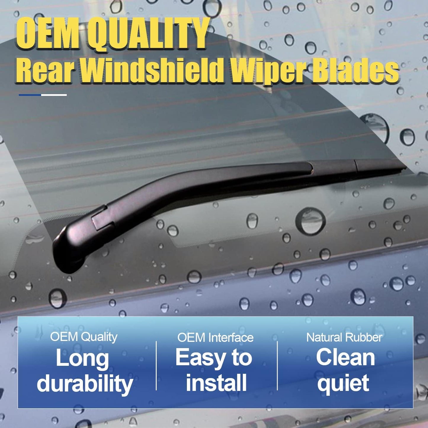 3 Wipers Factory Replacement For 2009-2012 Subaru Forester,2005-2009 Subaru Legacy Outback -Original Equipment Windshield Wiper Blades Set 24"+18"+14" (Set of 3)