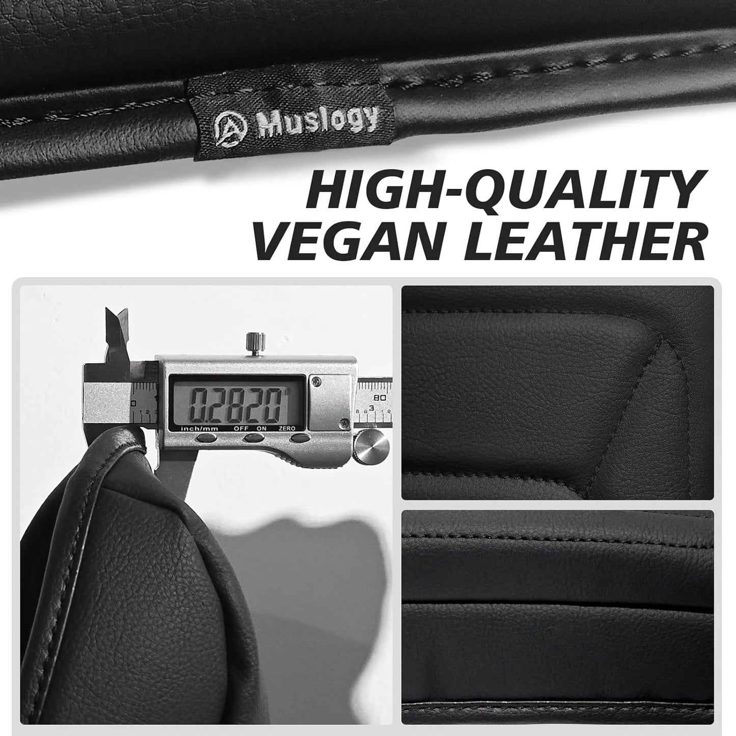 Muslogy Center Console Armrest Cover Compatible with GMC Terrain 2025 2026 Comfort Armrest Pad Arm Rest Cushion Vegan Leather Protector Regular Thick