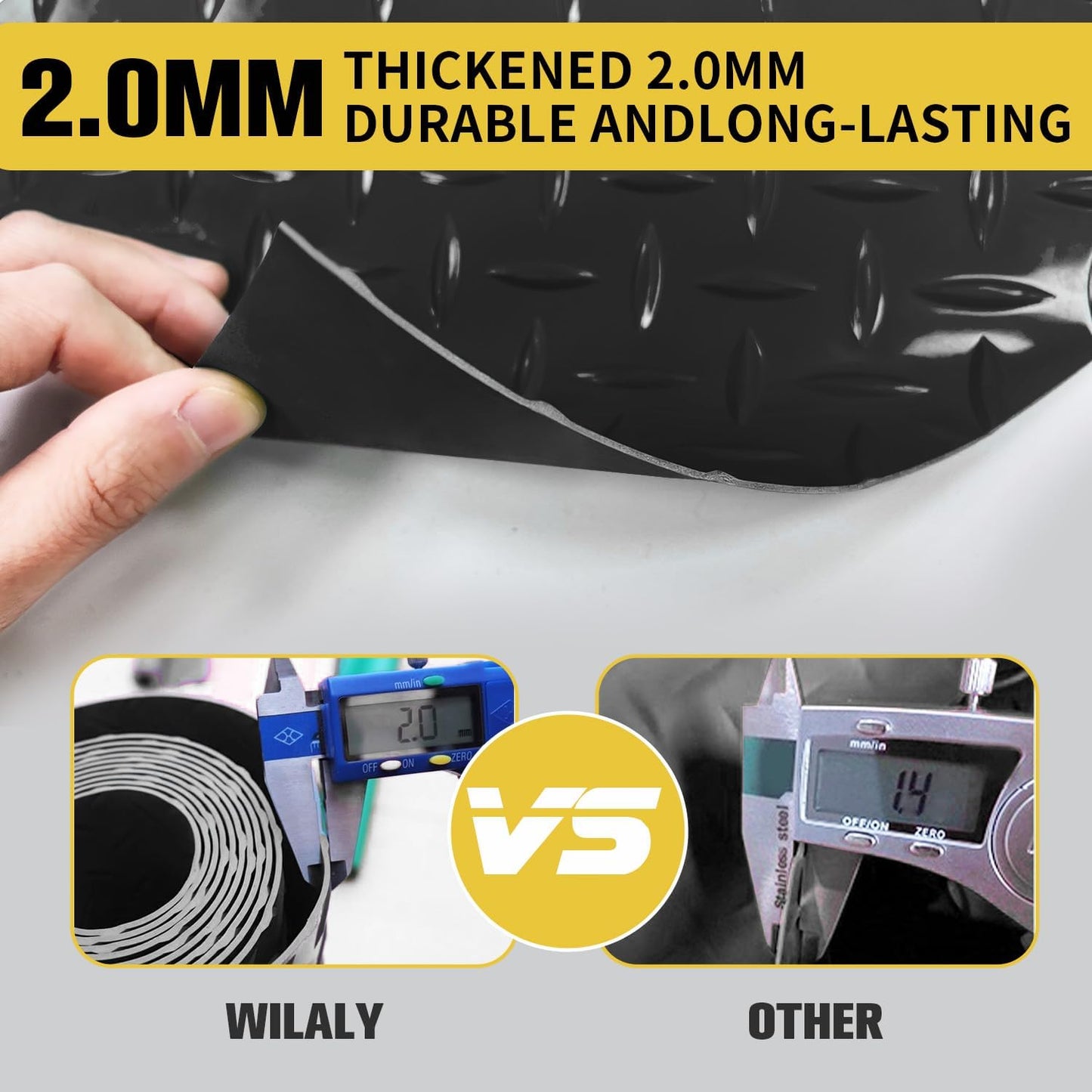 Premium Garage Floor Mat, Commercial Grade Heavy Duty Parking Mat for Garage Floor, Golf Cart Parking, Water/Stain Resistant Floor Runner (Black Diamond, 8 x 10 Feet)