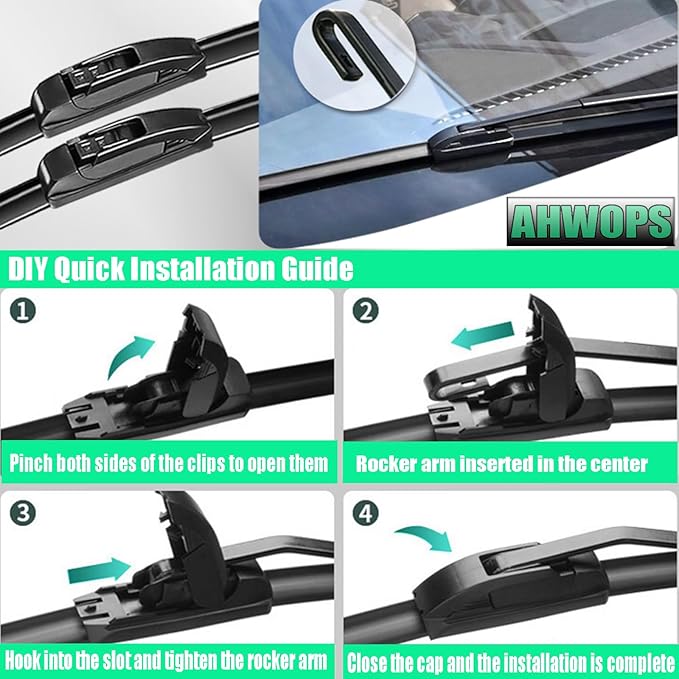 3 Wiper Front and Rear Wiper Blades for Nissan Rogue Sport 2017-2022, OE Original Style (28″/18″ Front/12″ Rear) For My Car