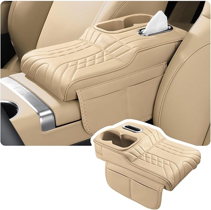 Car Armrest Cover for BMW M440i 2020 2021 2022 2023 2024 2025 2026, Center Console Cover Mat Armrest Seat Box Cover Cushion Console Pad Interior Accessories,B