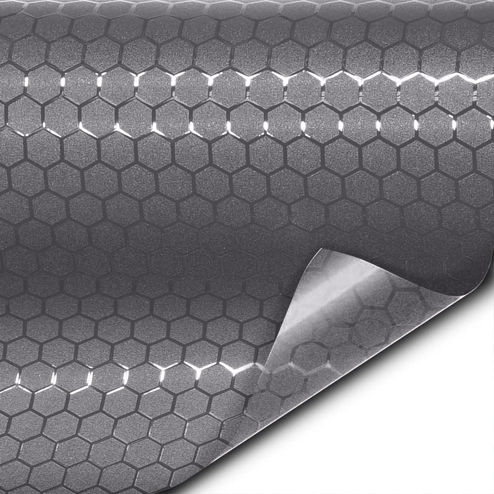 VViViD+ Honeycomb Matte Smoke Taillight Tint Bulk Vinyl Roll (25ft x 5ft)