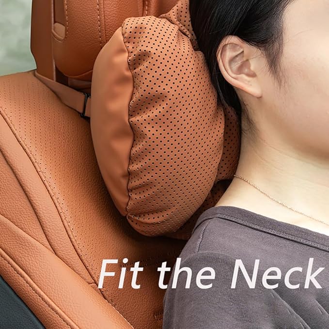 Neck Pillow Automotive Seat Cushions for Mercedes Benz C-Class Sedan W206 W205 W204 W203 W202 CL203 Sedan Saloon, Relieving Neck Stiffness Sciatica Relief Car Headrest Lumbar Pillow,Black