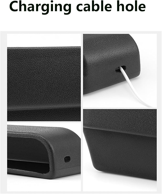 Car Seat Gap Filler Organizer, Seat Side Gap Plug with Storage Avoids Things Falling, Universal Fit Fill the Gap Between Seat and Console, Perfect for Car, SUV, Truck (Black-1 Pack)