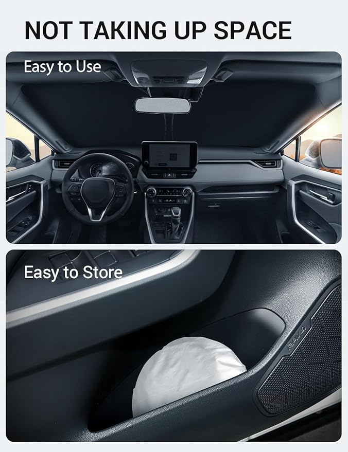 Proadsy Windshield Sun Shade for BMW X6 2020-2026 Foldable Front Sunshade Protector Sun Visor Blocks UV Rays Keep Car Cooler Accessories