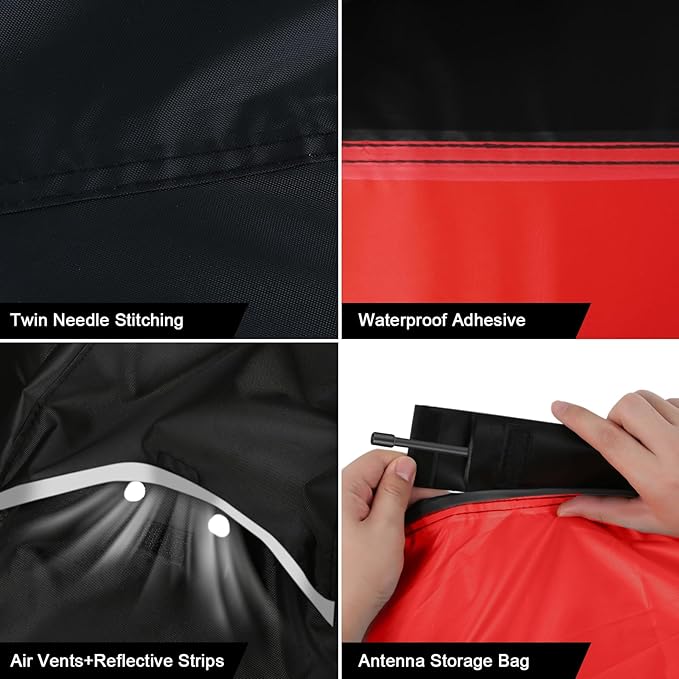 Waterproof Motorcycle Cover Replace for Indian Scout/Scout Bobber/Chief, 420D Oxford Cloth Customized Motorcycle Cover for Snow Rain Dust Protection