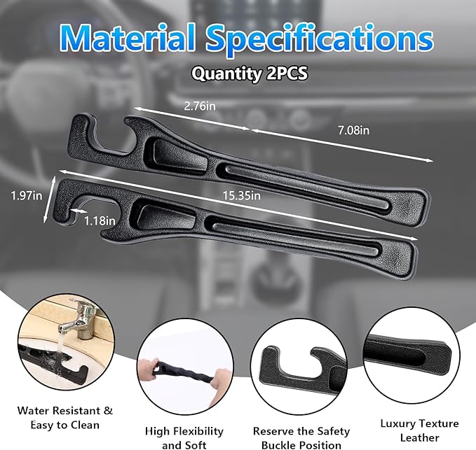 【Compatible with Chevy Colorado】 Seat Gap Filler,No Drop Seat Guard Compatible with Chevy Colorado,Drop Seat Guards for Cars(2Pcs),Emergency Keychain Car Escape Tool(2Pcs)