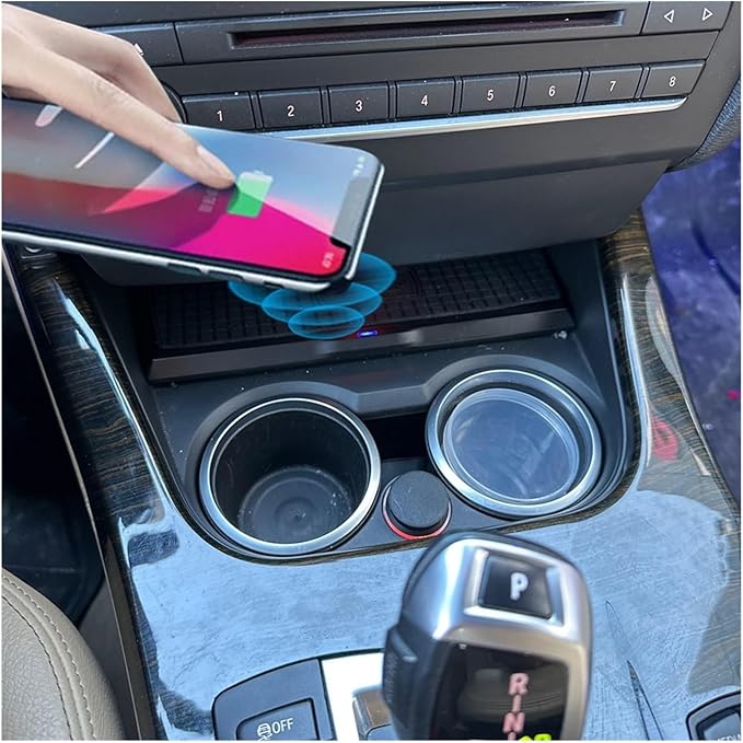 Phone Holder 15w Wireless Charging Pad Mat Fit for BMW X3 F25 X4 F26 2011 2017 Car Charger Holder Mobile Mount Charge Accessories Practical(Color:for X3 X4 2011-2013)