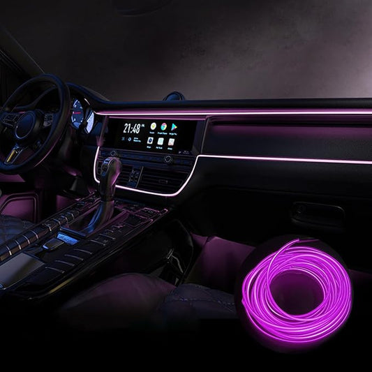 Car Interior Lights for Lexus is/HS/ES/LS/GS/HS/LM/UX/NX/RZ/RX/TX/GX/LX LED Car Interior Atmosphere Lamp Car Ambient Lighting Kits,Purple