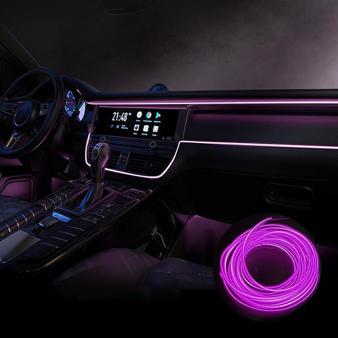 Car Interior Lights for Mercedes-Benz EQT EQV E420 V447 LED Car Interior Atmosphere Lamp Car Ambient Lighting Kits,Purple