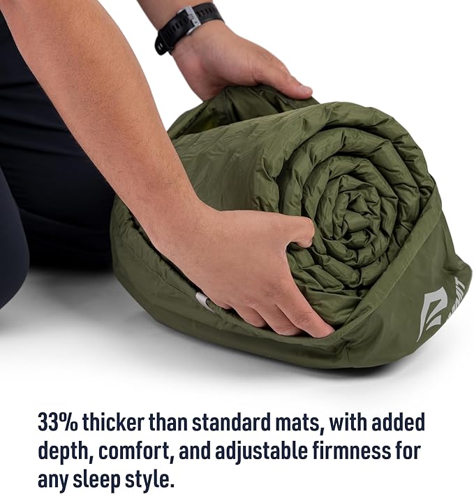 Sea to Summit Camp Plus Self-Inflating Foam Sleeping Mat for Camping - Rectangular - Large (78 x 25.2 x 2.6 inches)