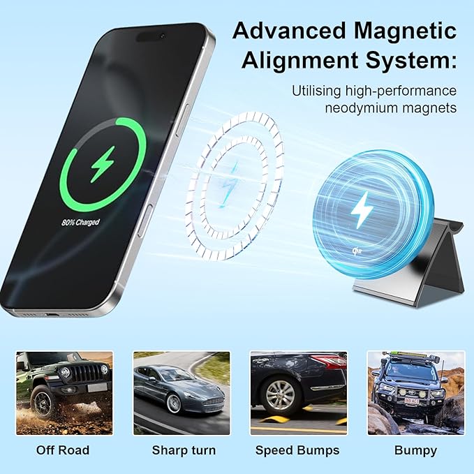 Wireless Car Mount Charger Fast Charging for Tesla Model 3/Y/3 Highland/Y Juniper (Model 3 Highland 2024+, with OBD Charger)