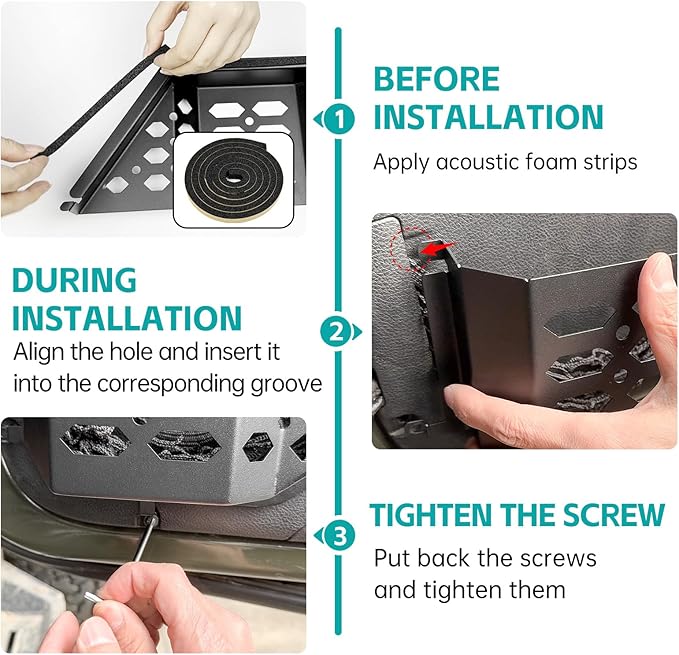Front Door Pocket Cup Holder Organizer Compatible with 2007-2018 Jeep Wangler JK JKU Rubicon Sahara Accessories, Metal Door Side Insert Storage Box Expansion Accessories Replace Sagging Net