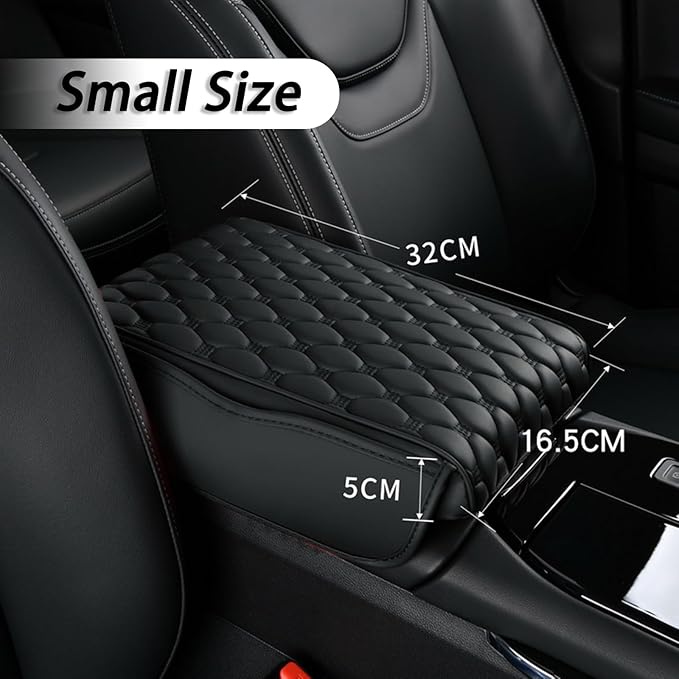 Car Center Console Cover for Toyota Venza 2008-2015 2021 2022 2023 2024 2025, Thick Armrest Cushion Pad with Side Storage Pockets, Center Console Protector, Arm Rest Cover