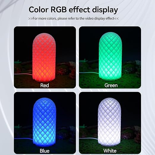 6PCS Remote Control RGB LED Lamp Kit 001 with Power Off Color Storage for Bambu Lab H2D/X1/P1P/A1 Includes Button Battery Makerworld 3D Printed DIY Hardware Model Spare Parts 5V USB Powered