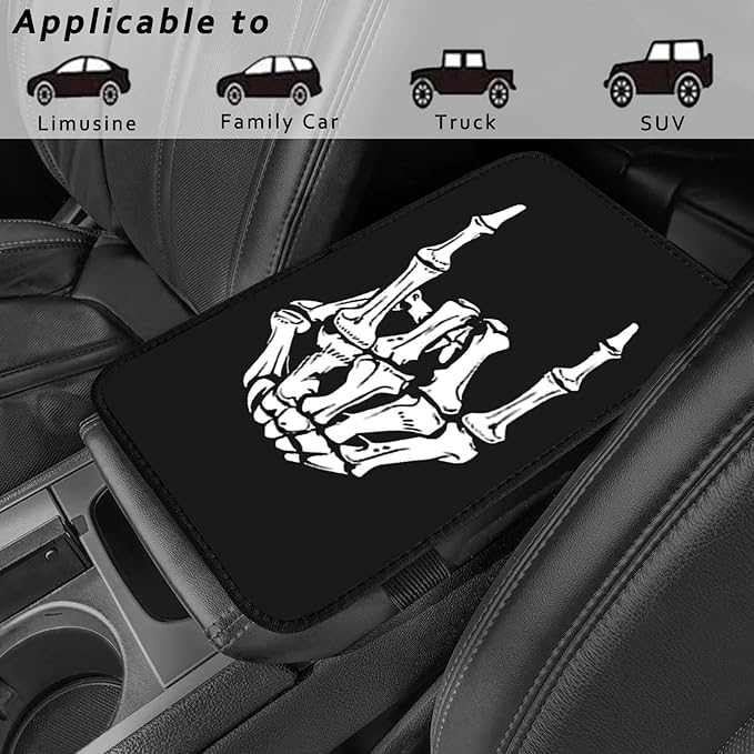 Leopard Sunflowers Vehicle Center Console Armrest Cover Pad,Leopard Sunflower Car Accessories Middle Console Cushion Pad,Arm Rest Mat Decor Sunflowers Gifts for Women for Most Vehicle SUV Truck