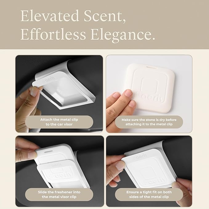 Aeris Car Fragrance Refill Kit - Includes 3 Pack Refill Scent Stones (Sky Essence (3 Pack Refill Kit))