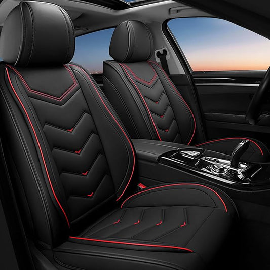 Car Seat Covers Fit for Infiniti g37 2000-2026, Stylish Sport Seat Covers, Waterproof Wear-Resistant Premium Nappa Leather Car Seat Cover.(2 Pcs Front/Black)