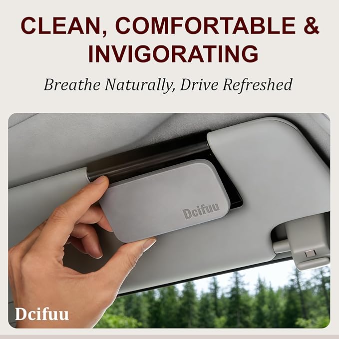 Car Air Freshener - Stone Air Freshener - Car Odor Eliminator - Long Lasting Scent - Car Scent - VISOR CLIP INCLUDED (Cabana)